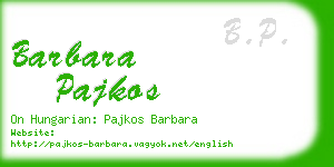 barbara pajkos business card